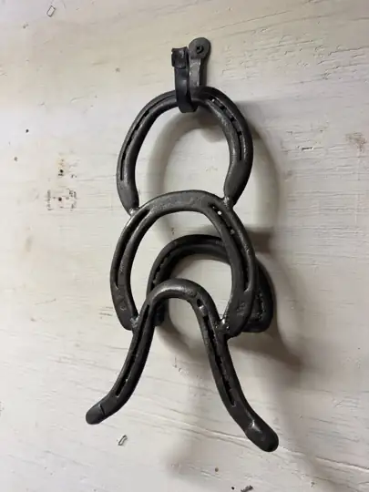 Boot jack forged from horseshoes